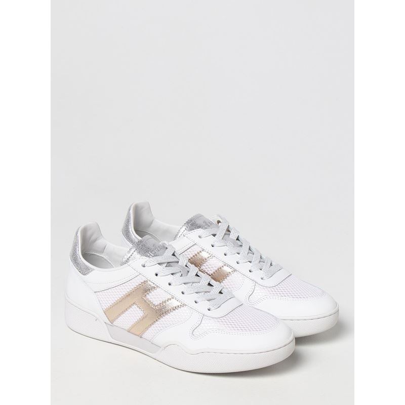 hogan/霍根/豪格女鞋女士白色网眼拼接款休闲运动鞋 白色 36【图片