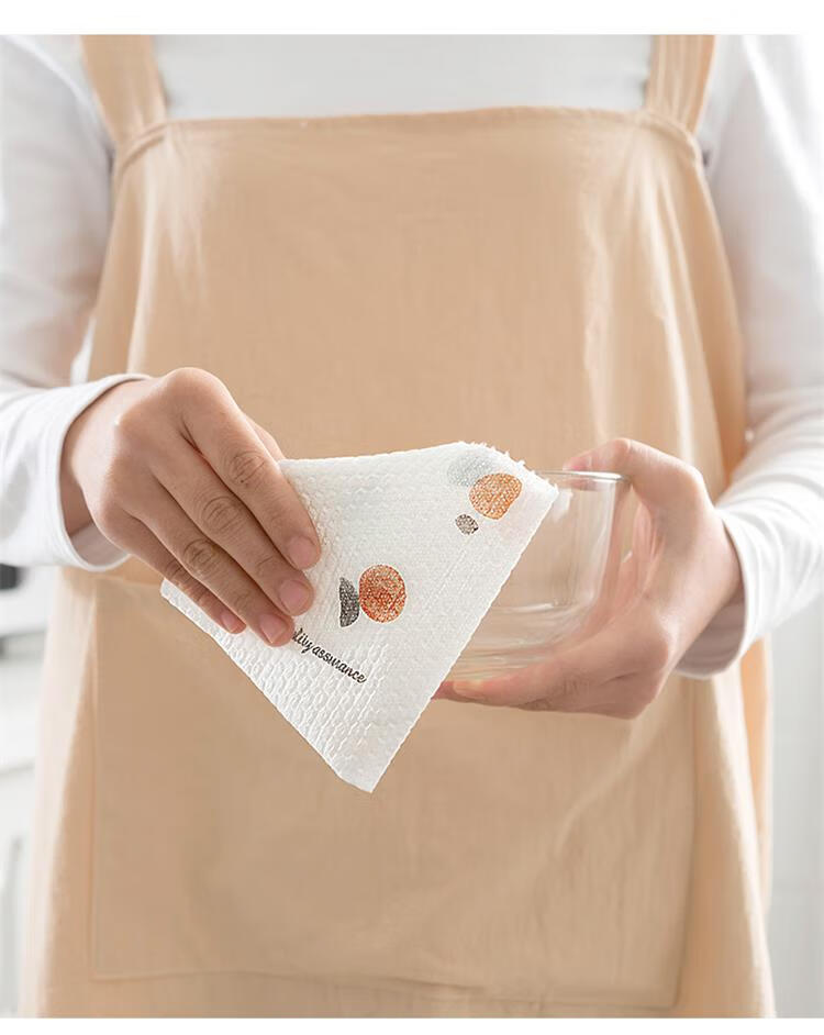 日本可水洗厨房纸 懒人抹布干湿两用一次性洗碗布加厚吸水无纺布可