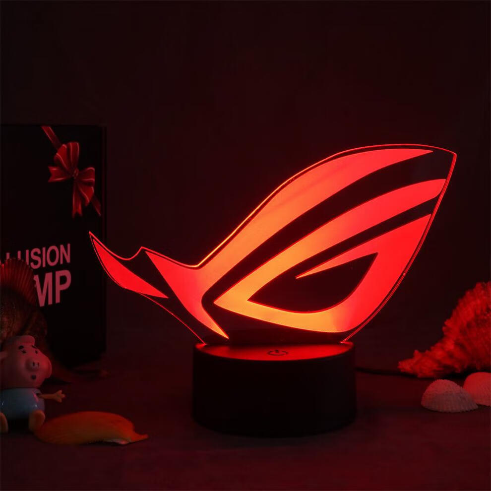 电竞房氛围灯玩家国度rog周边败家之眼创意小夜灯装饰品摆件桌面装饰