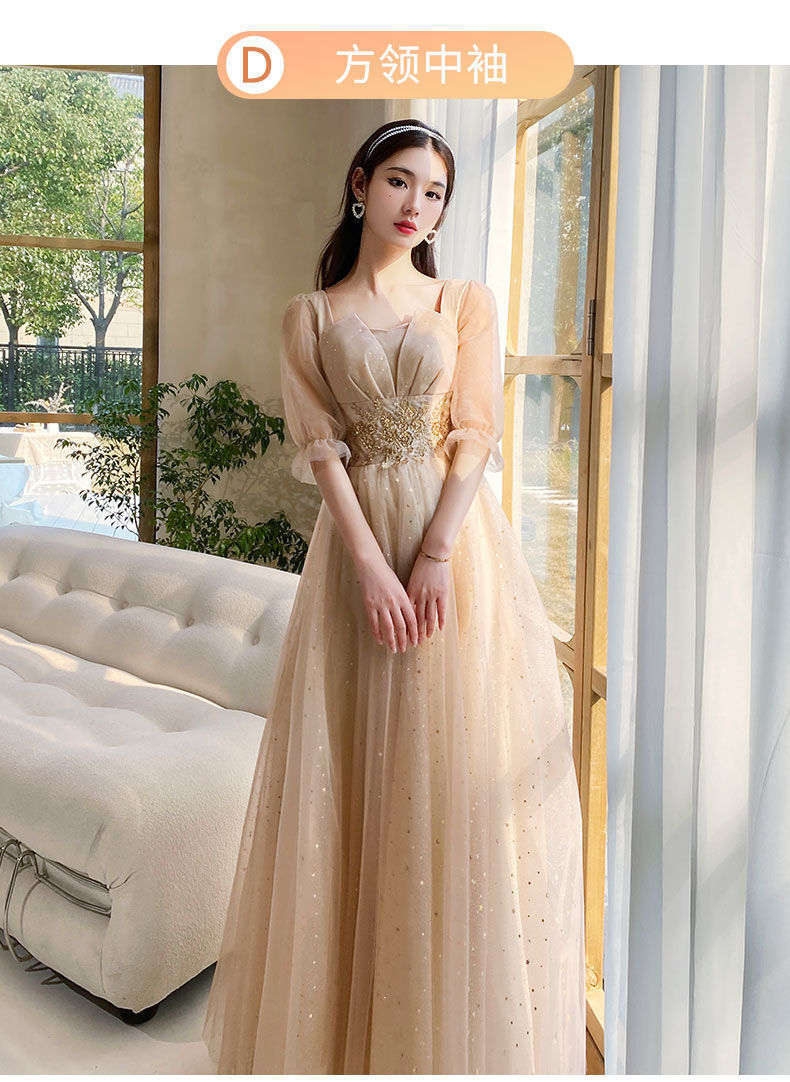 伴娘服装姐妹团礼服套装伴娘服2022新款春夏季姐妹团晚礼服平时可穿