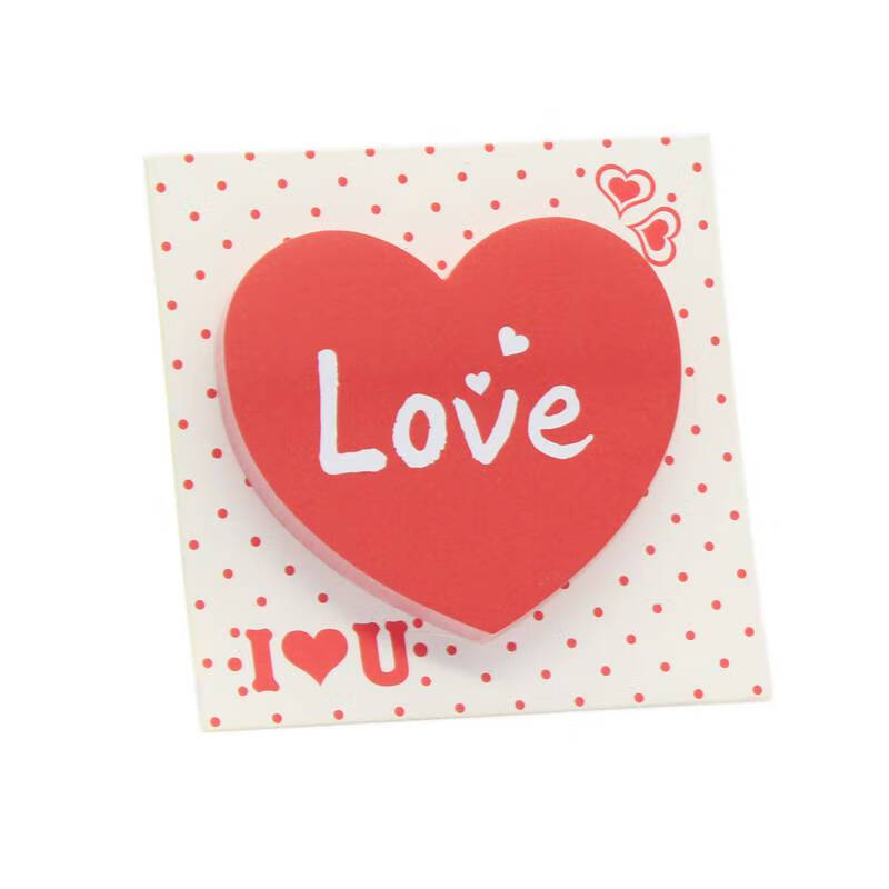 杰纳顺便利贴高颜值心形 创意爱心便利贴love红色便签纸高颜值便签本