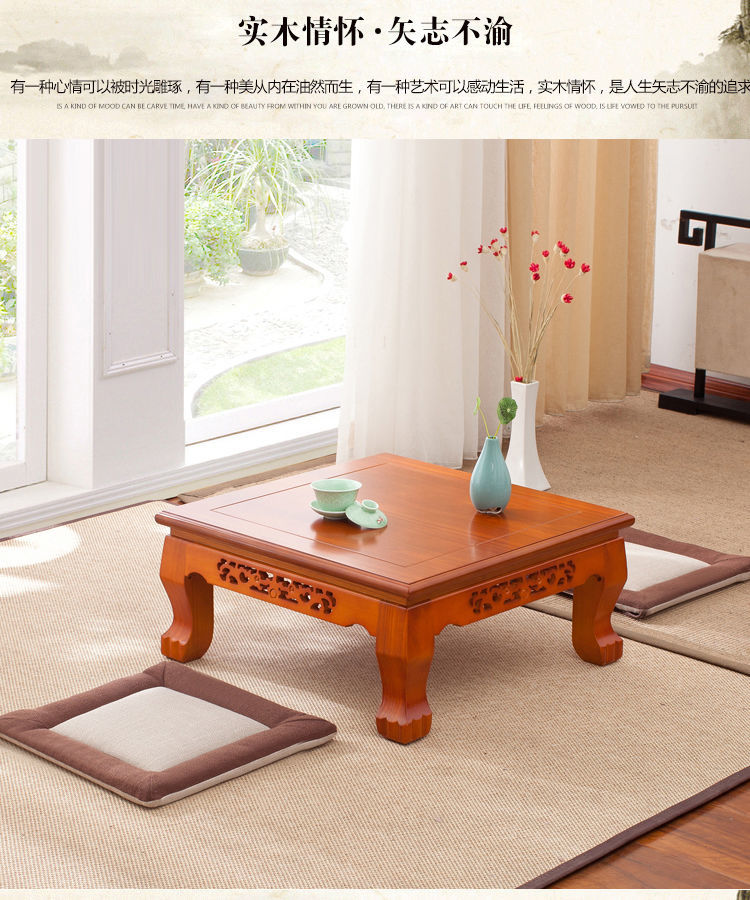 东北小炕桌实木榆木仿古中农村家用榻榻米桌小茶几窗台桌飘窗桌式橡木