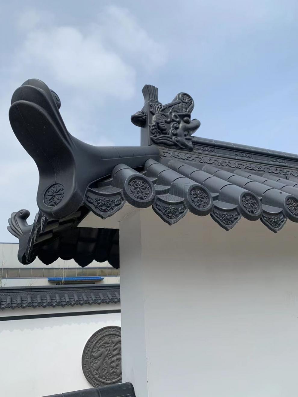 2022新款树脂瓦瓦片屋顶30年加厚仿古树脂瓦一体瓦古建中式房顶屋檐