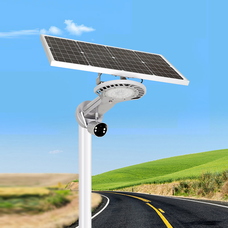 太阳能监控照明一体灯 太阳能路灯带监控器新农村户外防水家用高清