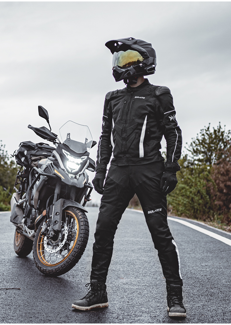 60摩托车骑行服男骑士套装防摔装备赛车服上衣四季防水机车服套装