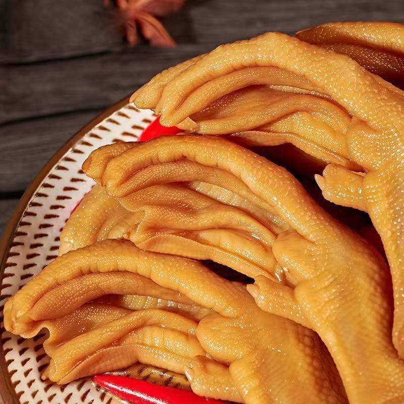 新鲜现宰大鹅掌农家散养鹅爪大白鹅鹅手鹅脚生鹅脚腾旺纳跃农家散养大