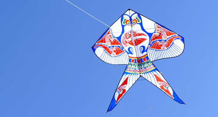 传统北京沙燕风筝带线轮套装 潍坊燕子卡通初学者大型微风易飞儿童 黑