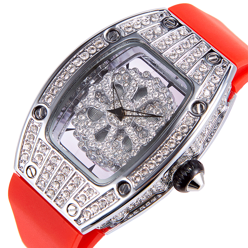 理查德米勒手表联名同款理查德时来运转表2021年新款镂空旋转酒桶形女