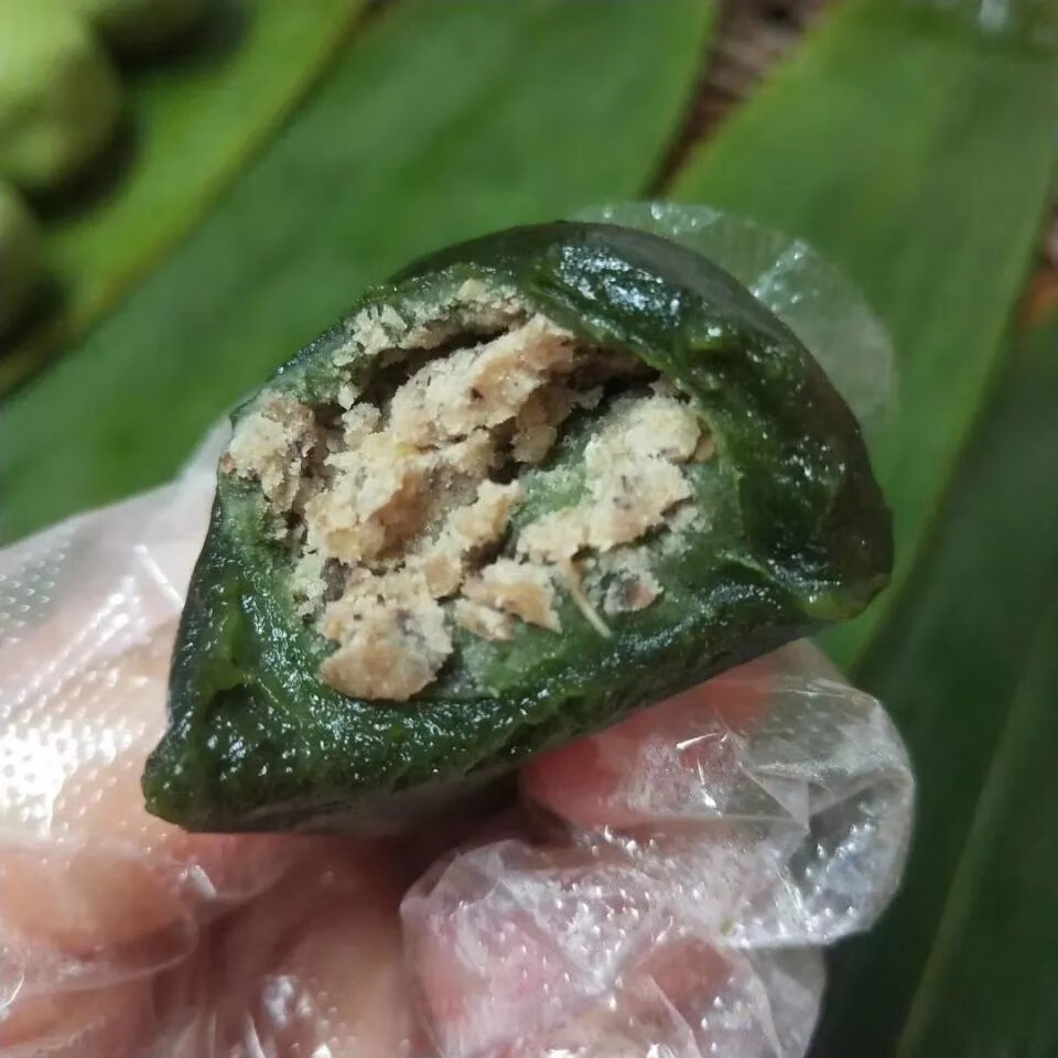 平艾粄艾糍清明节糍粑艾叶粑粑艾青团1盒12个 椰蓉馅(真空十二个袋装)