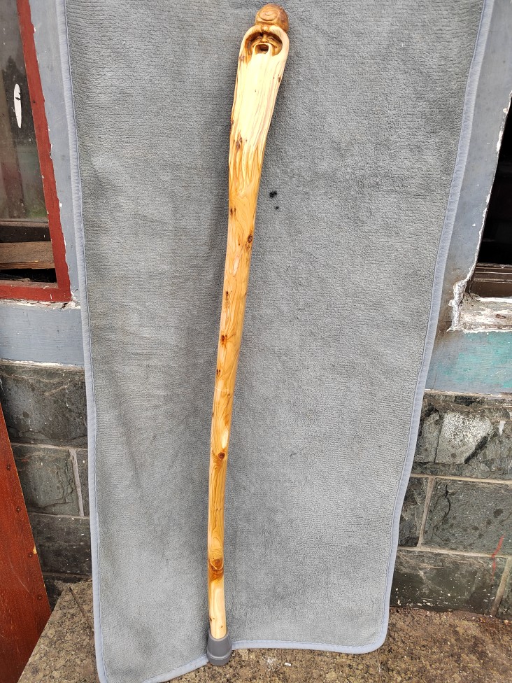 太行崖柏拐杖太行崖柏实木登山杖把玩棒山手仗老人拐杖满榴木鸡翅木