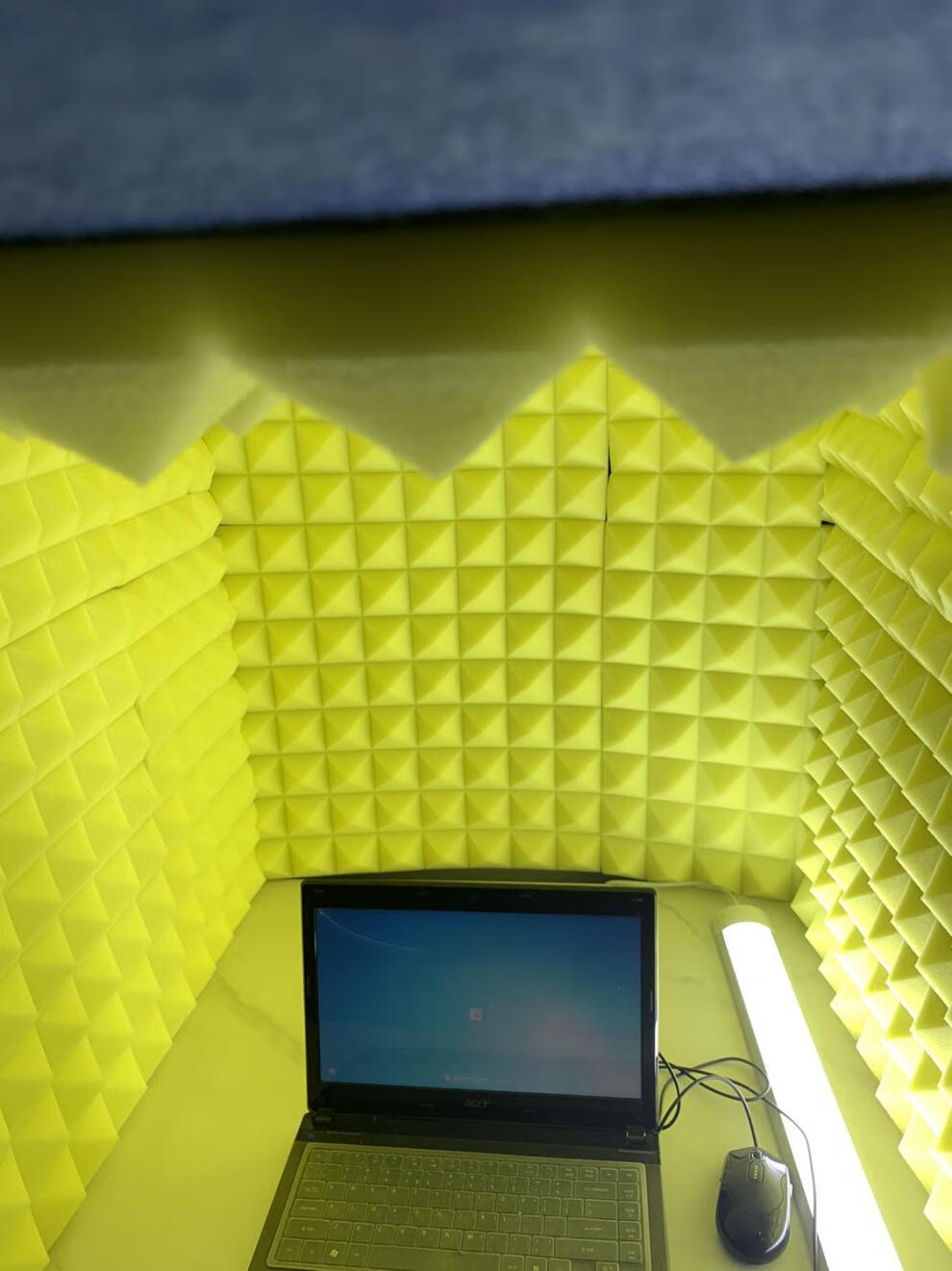 桌面简易小型录音棚家用防房混降噪消除混响播音喜马拉雅隔音房