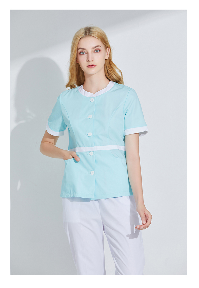 美容师工服短袖皮肤管理粉整形美容院分体套护士服装医美夏工作服定制