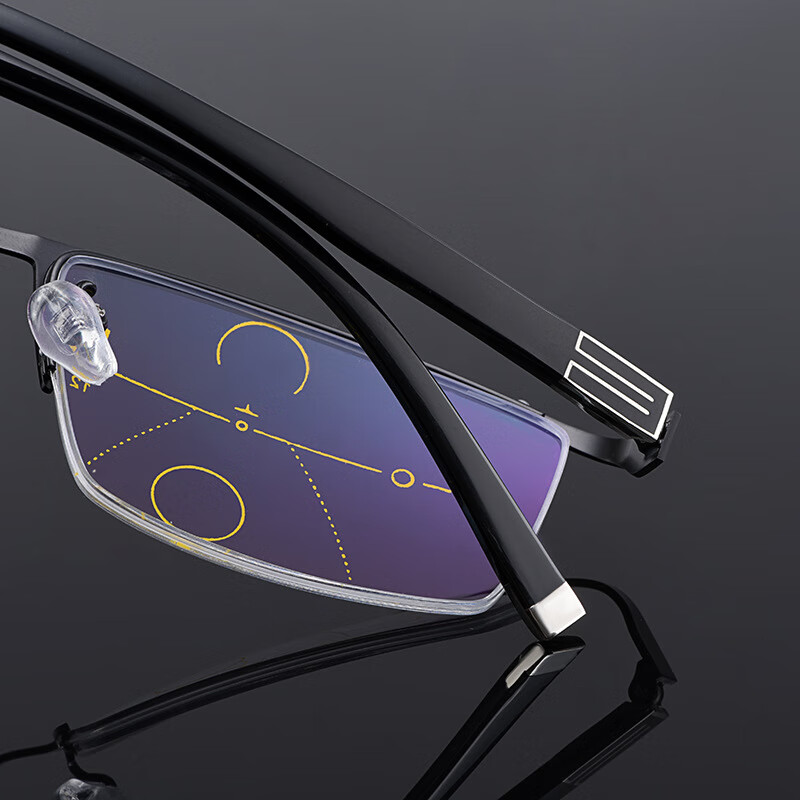 老花镜防蓝光内渐进多焦点老花眼镜看远看近两用变焦男女款渐进防蓝光