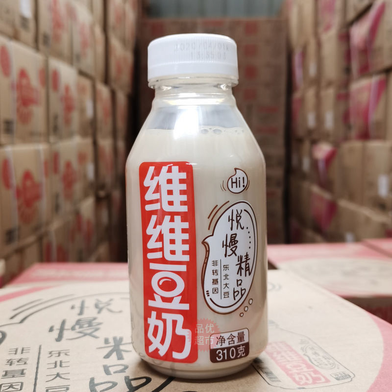 维维豆奶瓶装310g8瓶24瓶甜牛奶早餐奶瓶装饮料整箱价维维豆奶310g16