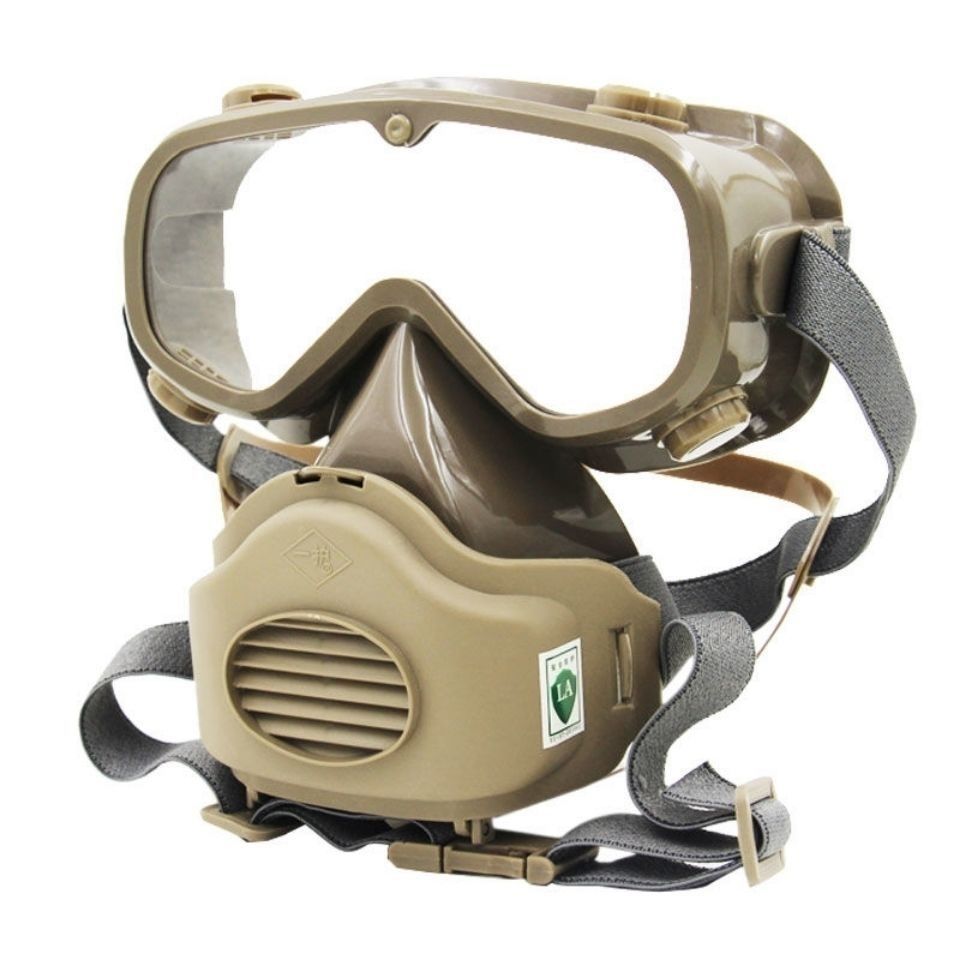 煤矿用防尘面具工业粉尘打磨防尘罩防毒带护目镜全面罩应急救援 一护