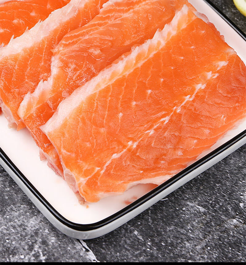 三文鱼鱼排鱼骨新鲜冰鲜整条现切香煎烧烤煲汤炖汤食