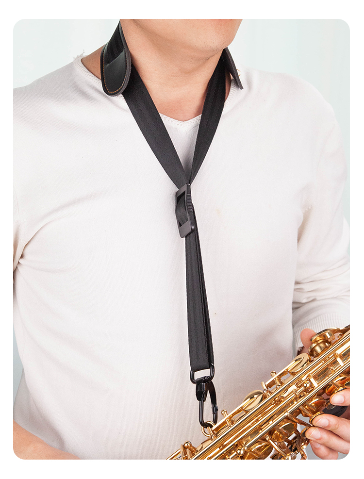 中次音萨克斯皮革背带脖带挂带挂脖电吹管吊带成人儿童学生用配件定制