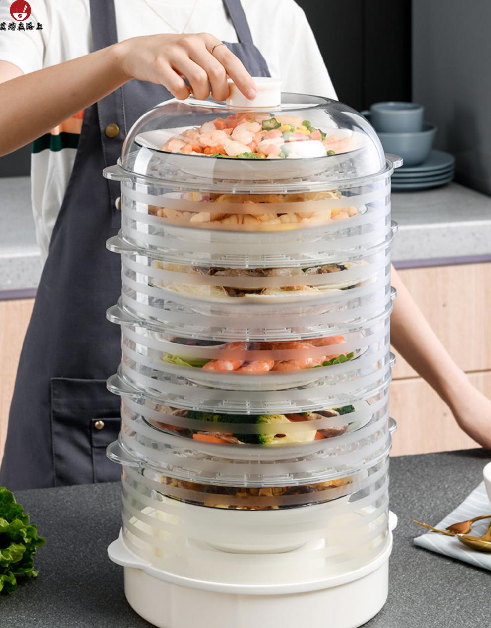 保温菜罩多层饭菜保温罩防苍蝇家用盖菜罩多层折叠食物保鲜防尘罩剩菜