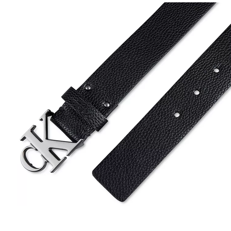 calvinklein凯文克莱ck男腰带徽标搭扣皮带商务休闲送男友black34cm