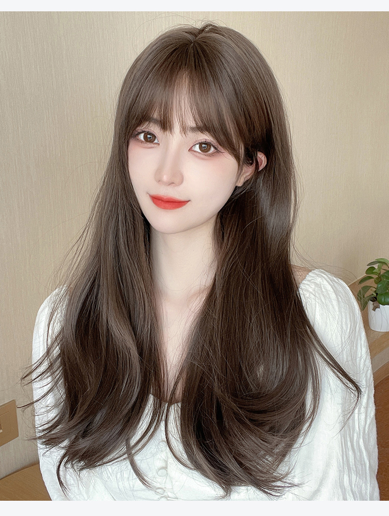 【模特款】微卷长发套-冷棕色【图片 价格 品牌 报价】-京东