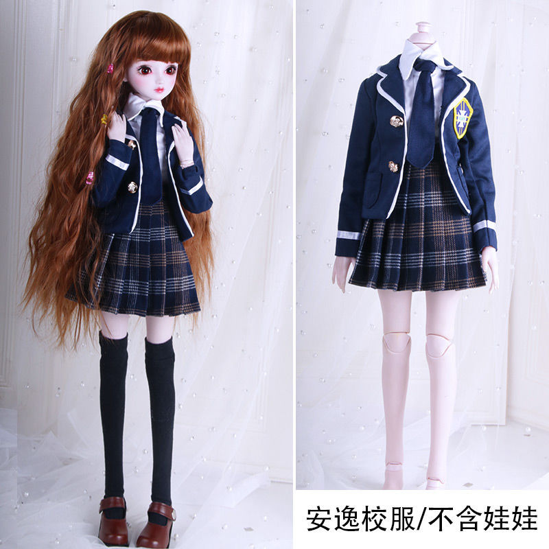 60厘米芭比娃娃的衣服叶罗丽仙子冰灵公主连衣裙校服jk制服凯蒂cm笑笑