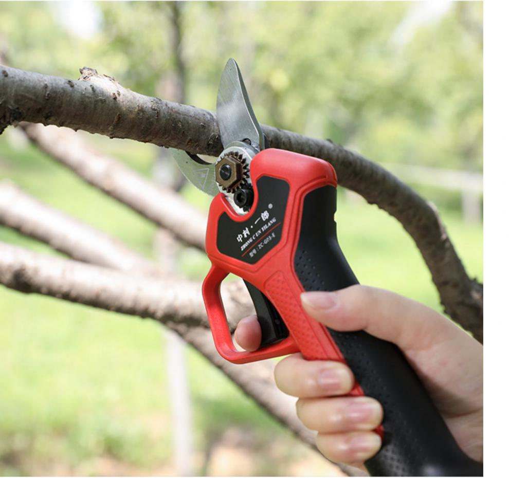 中村一郎电动剪刀果树充电式园艺树枝剪刀便携家用果园修枝剪强力一块