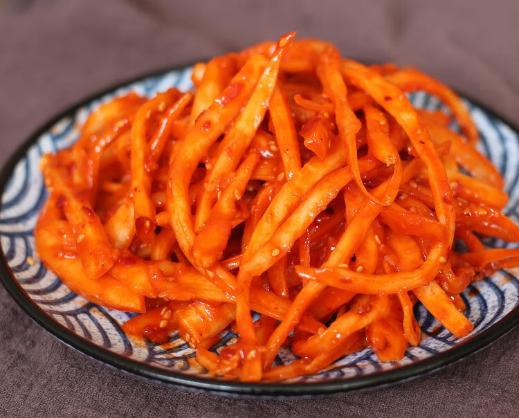 拌桔梗延边香辣拌桔梗桔梗泡菜桔梗咸菜东北桔梗韩式狗宝250g2袋野生