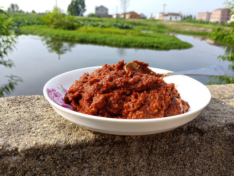 中秋优享 农家麦酱纯麦子酱 450克/瓶 纯晒酱 辣麦酱 原味麦子酱 咸酱