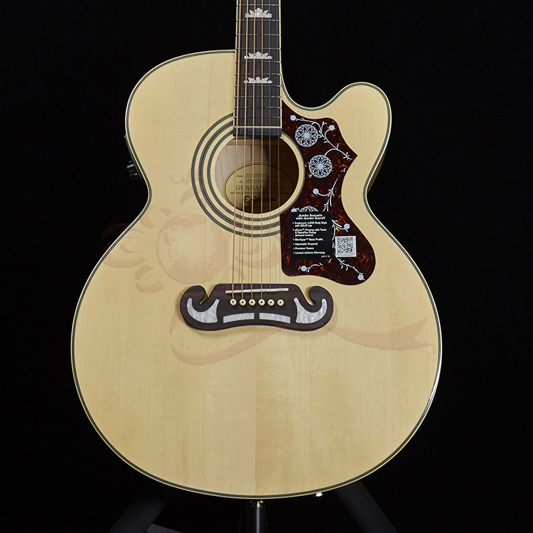 epiphone易谱峰ej200sce蜂鸟pro鸽子coupe民谣电箱木吉他定制款