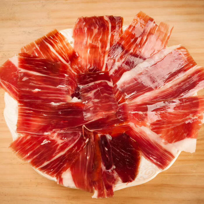 十二道锋味 西班牙火腿 黑斗篷后腿切片 即食全橡果 48个月 100克装