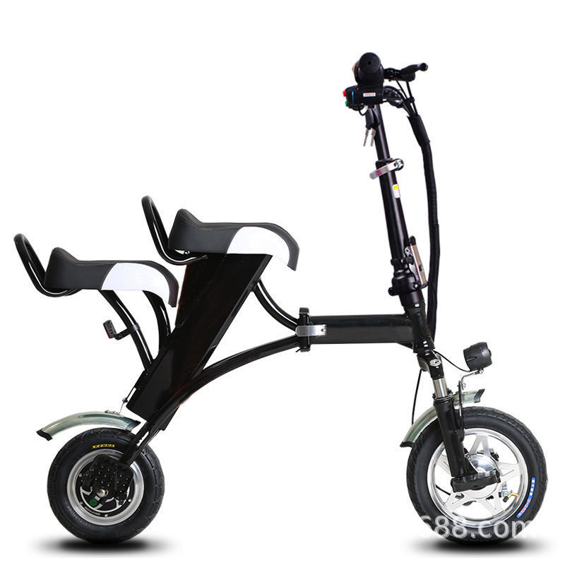 永久学生单人电动车轻便式可折叠电动自行车同款男女轻便代步代驾双座