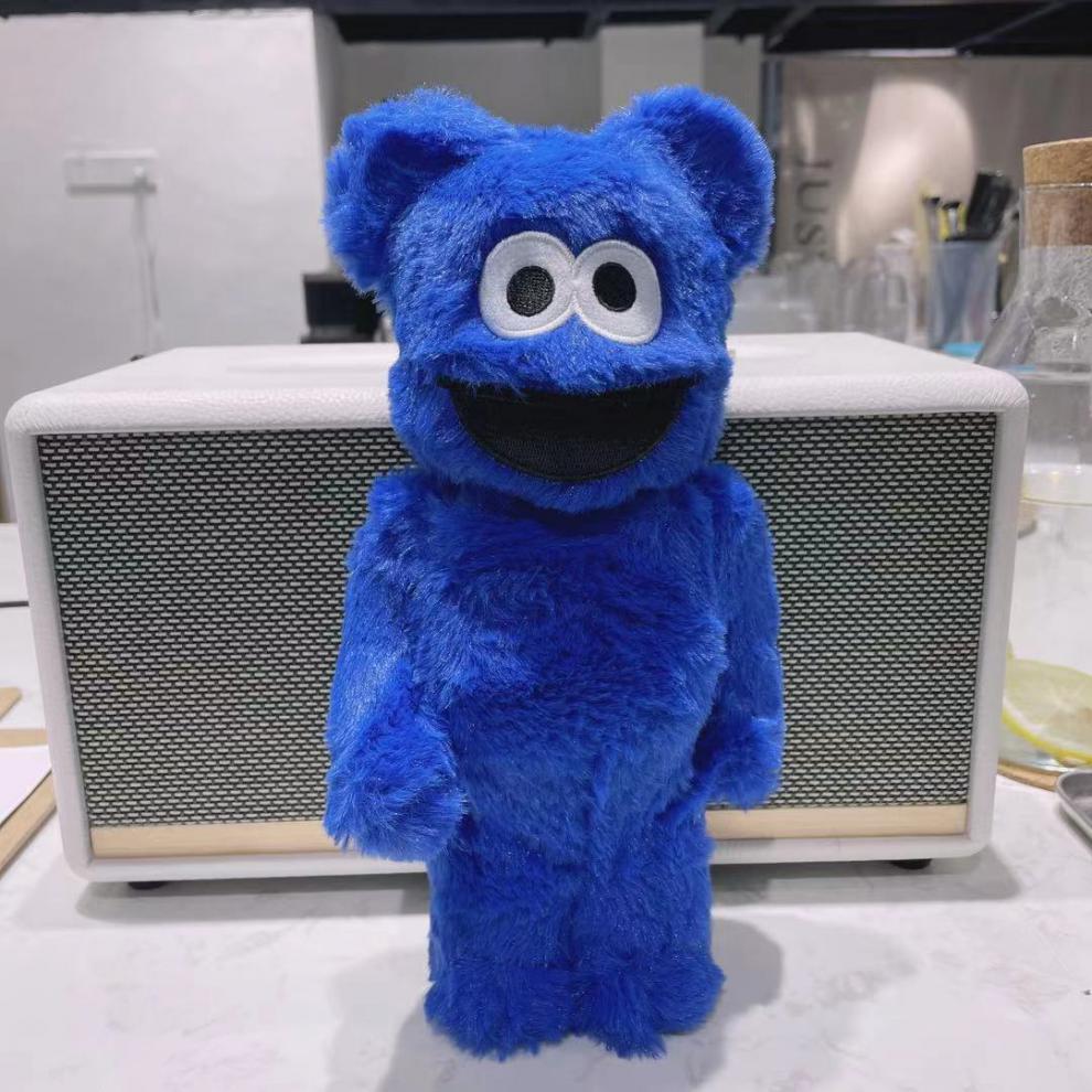 芝麻街甜饼怪cookiemonster毛绒玩偶暴力熊积木熊家用金银兔40028cm