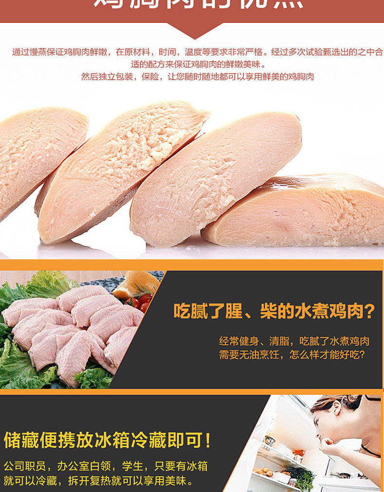 香煎鸡排家庭装价非油炸独立包装腌制半成品鸡胸肉100gx20片精品价