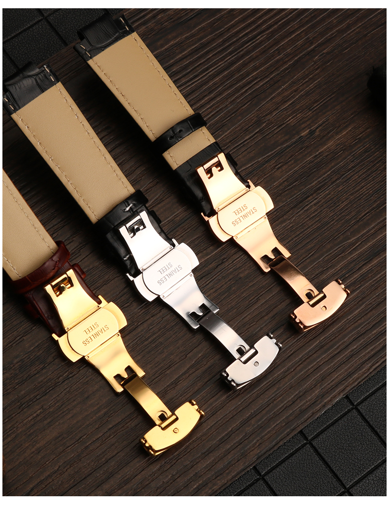 威登表带lv智能腕表系列tambour q1121 q114k真皮手表带凸口牛皮男女