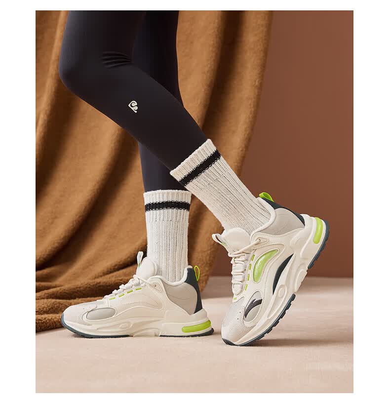 【千禧-加绒保暖】安踏女鞋棉鞋女2022秋冬季新款加绒革面防风老爹鞋