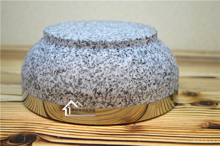 韩式餐具天然石锅石头碗 16*7cm石碗【图片 价格 品牌 报价】-京东