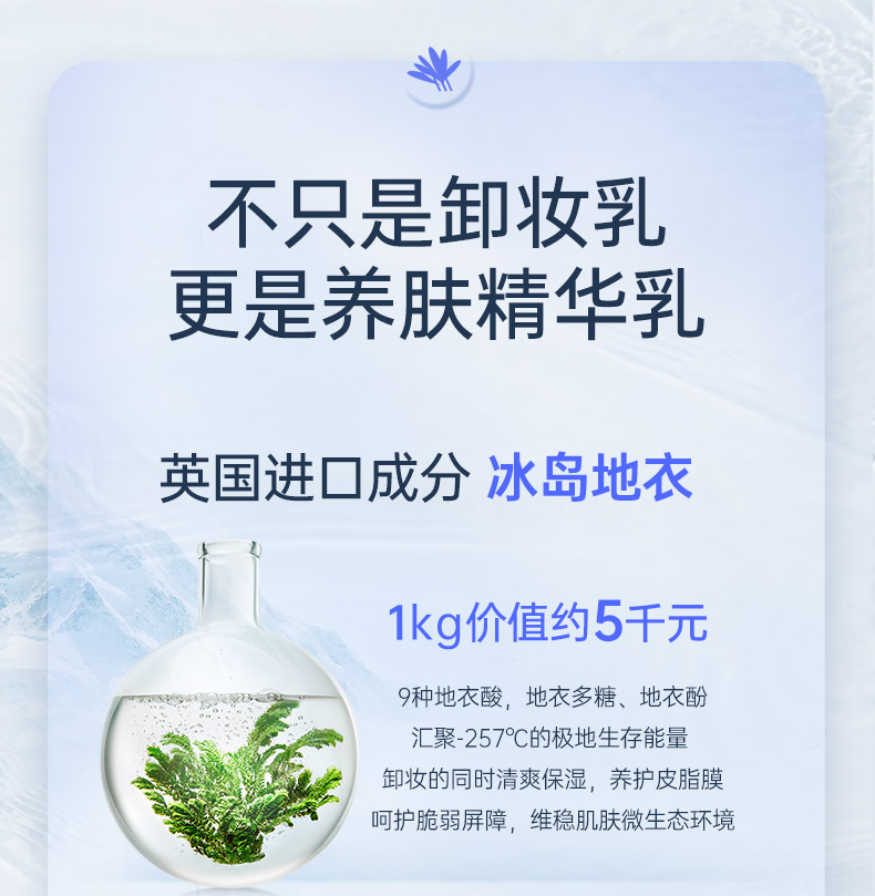 官方旗舰questionsoul问题灵魂冰岛地衣养肤卸妆精华乳油膏水油痘敏感