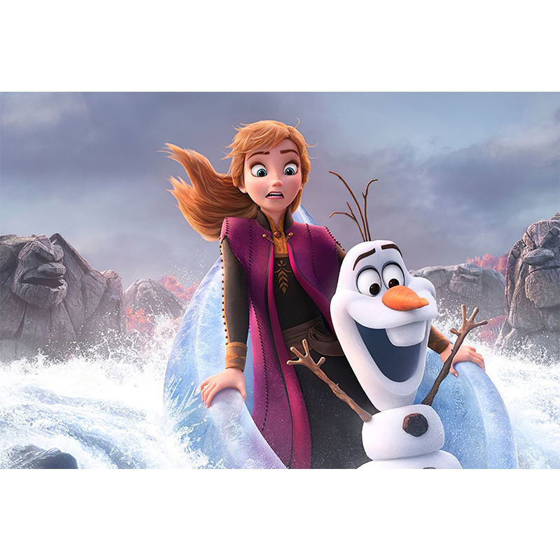 迪士尼(disney)冰雪奇缘木质盒装拼图1000动漫成人定制礼物儿童玩具小