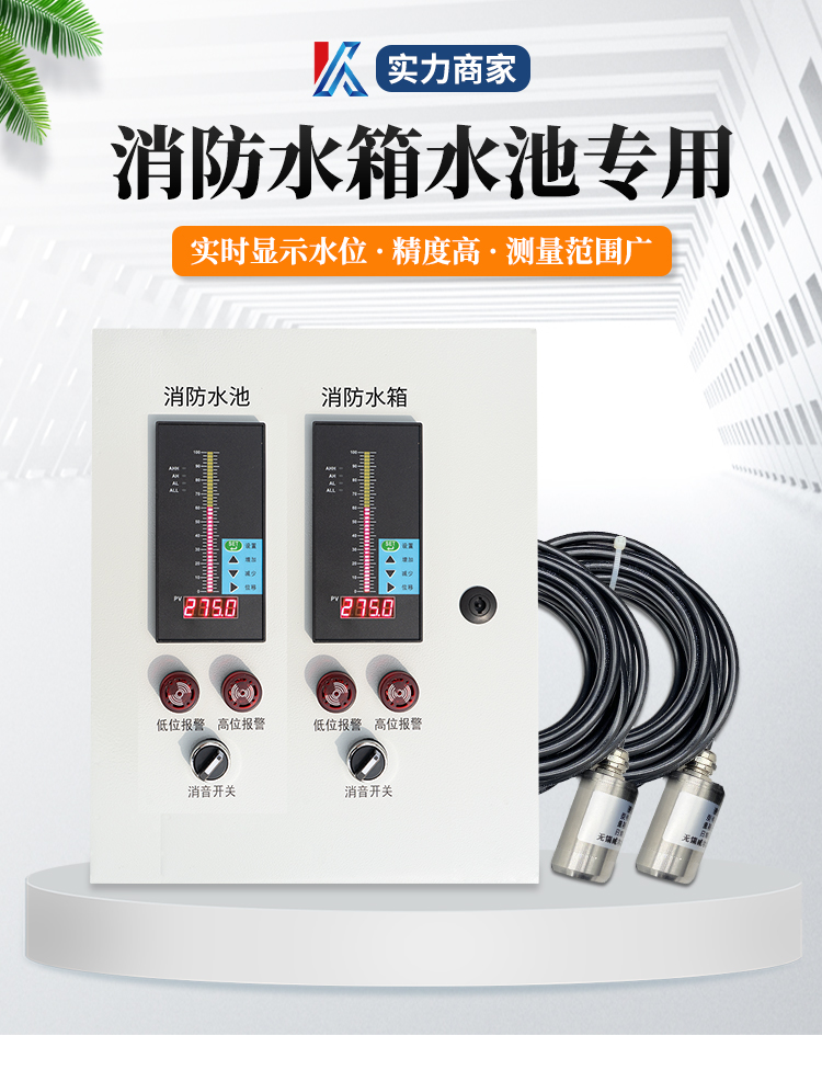 定做电子消水池水箱液位水位显示器液位水位控制器双路液位仪无线单
