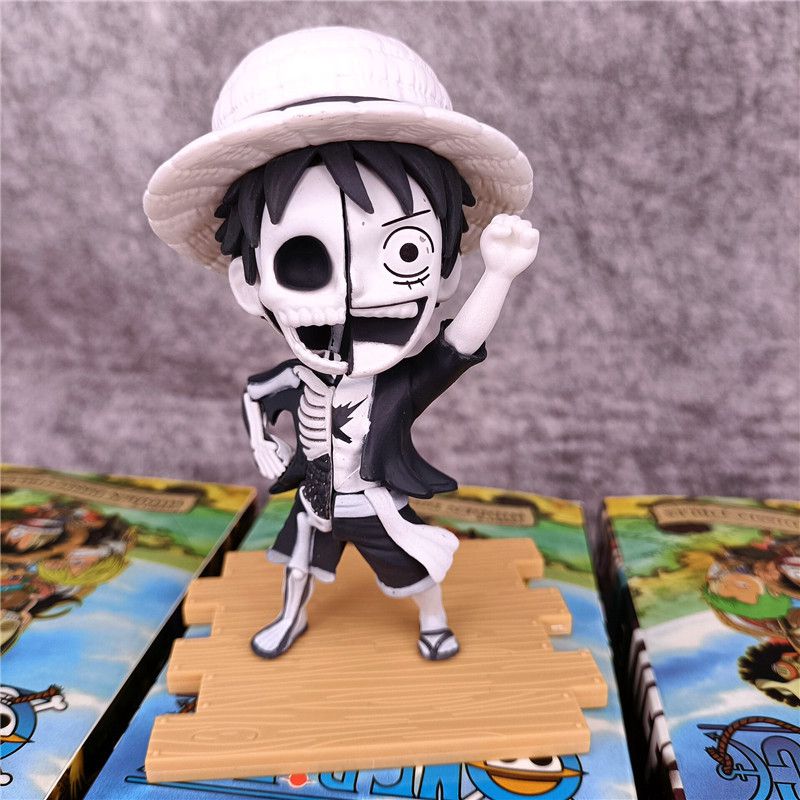 航海王oepiece海贼王盲盒半解剖模型索隆骷髅摆件确认款路飞盲盒包装