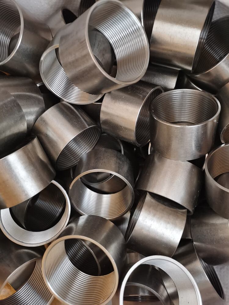 304201不锈钢内丝管箍外接内螺纹接头4分6分1寸加厚可定制30425寸dn65