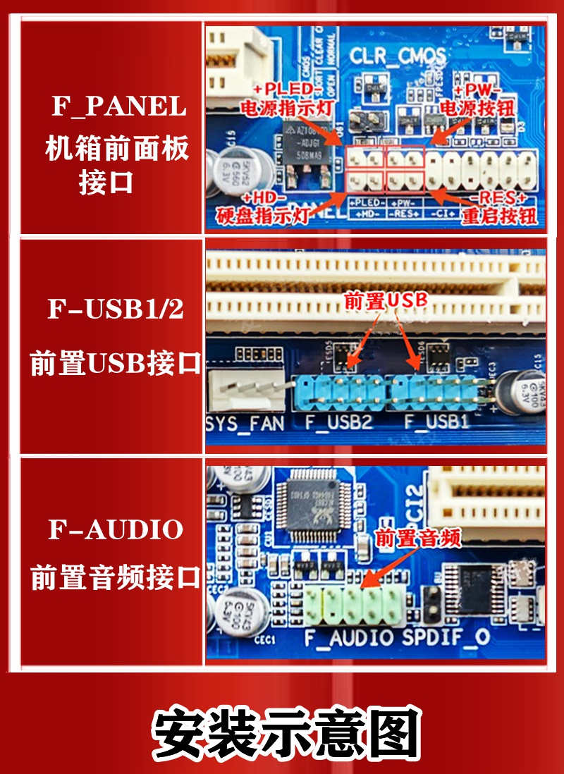 技嘉b85m-d2v接线图图片