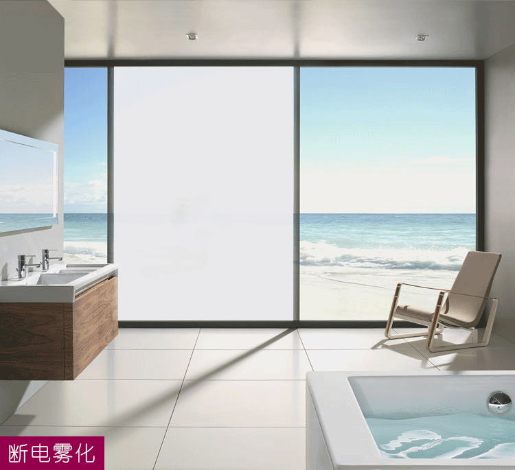 【闪电发货】通电雾化玻璃膜 智能电控调光玻璃雾化玻璃投影通电高