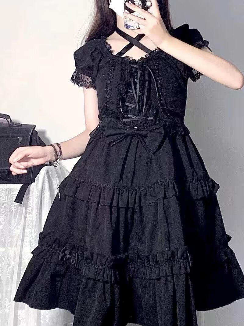 芙拉小姐lolita 夏日茶会lolita裙短袖op全款公主裙芙拉小姐洛丽塔轻