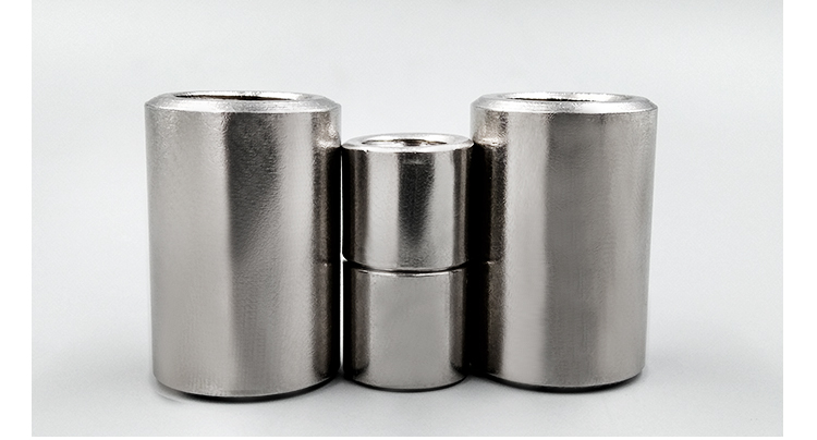 304不锈钢圆螺母圆柱加长加厚螺帽通丝杆接头立柱手拧连接螺丝帽螺纹