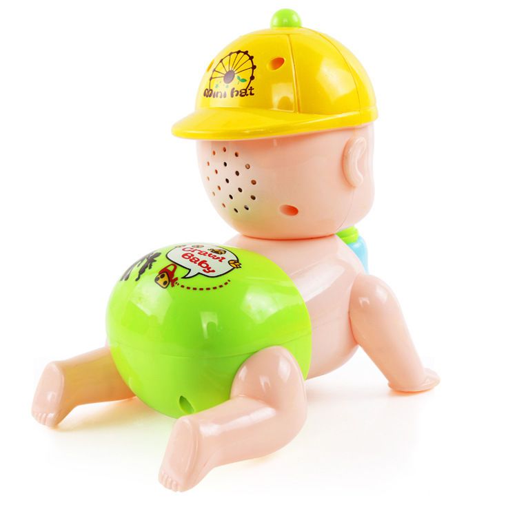 抖音网红婴幼儿0到1岁学爬玩具儿童男女孩半岁宝宝3612个月学爬娃娃