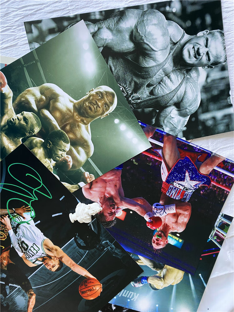 拳王迈克泰森海报 拳王迈克泰森海报拳击赛武馆格斗搏击散打相框装饰