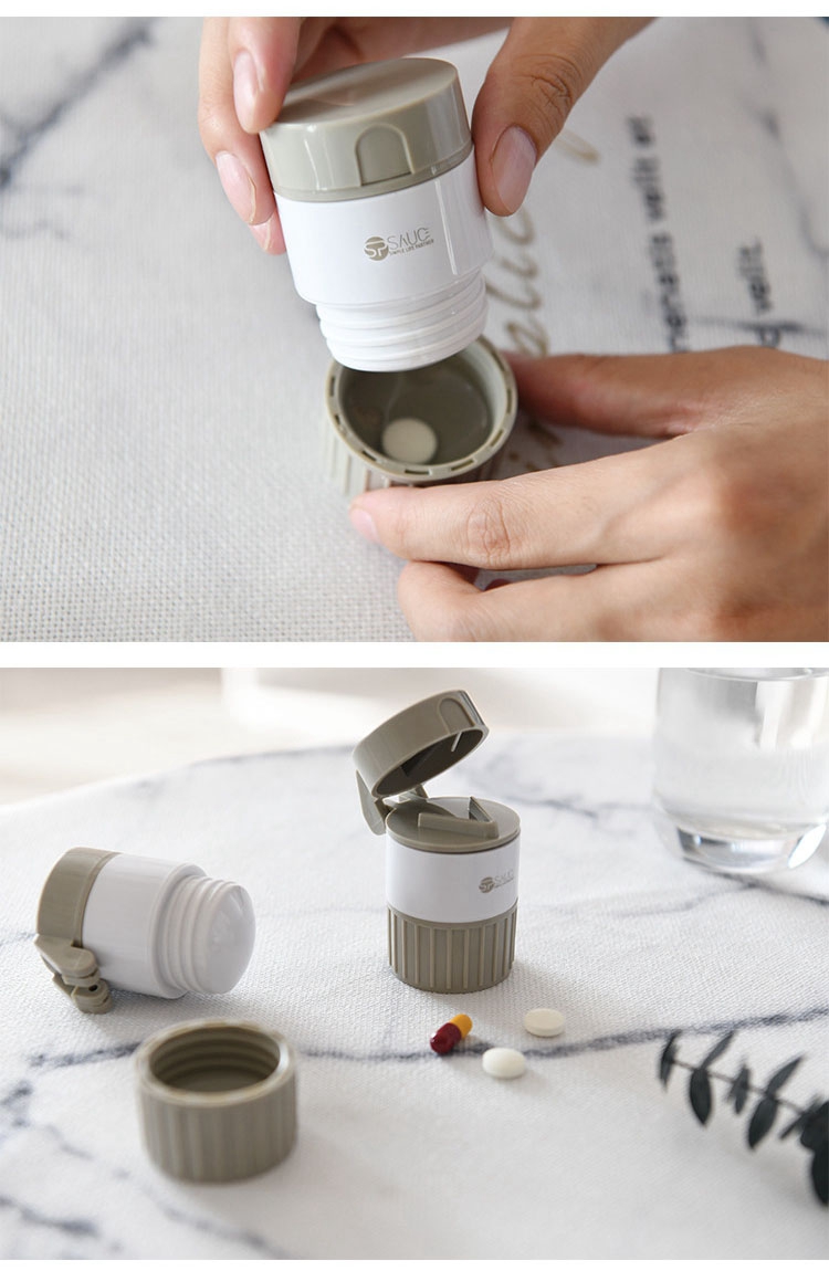 日本磨药器切药片研磨器分药碾药磨粉碎剪药神器压碎分割一分二四