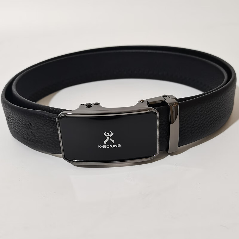 劲霸皮带男 劲霸皮带男士真皮自动扣商务休闲腰带男头层牛皮时尚青年