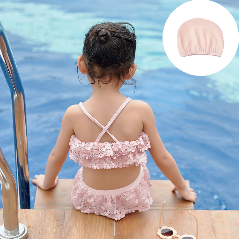 心菲痒 女童泳衣分体比基尼公主小童女宝宝泡温泉1女孩儿童泳装2-3-4